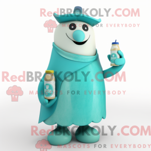 Postava maskota Teal Bottle...