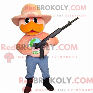 Peach Sniper mascot costume...