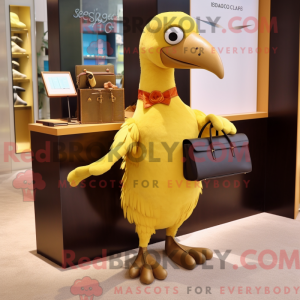 Gold Dodo Bird mascot...