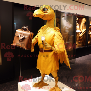 Guld Dodo Bird maskot...