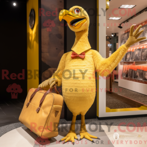 Gold Dodo Bird mascot...