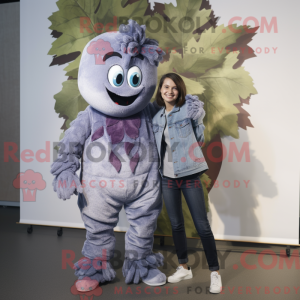 Silver Grape maskot kostume...