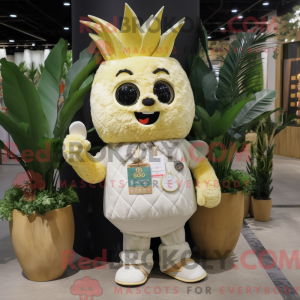 Cream Pineapple mascot...