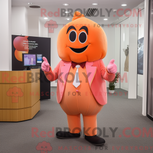 Peach Candy mascot costume...