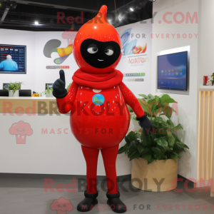 Red Pepper mascot costume...