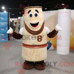 Brown Bottle Of Milk mascot...