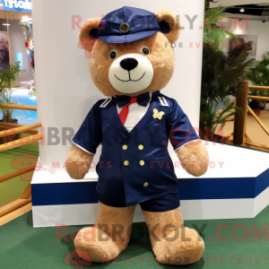 Navy Teddy Bear máscara de...