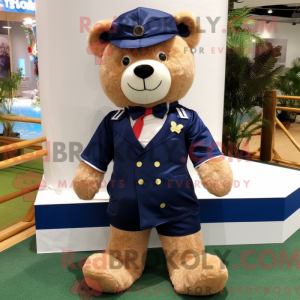 Navy Teddy Bear maskot...