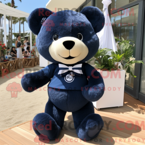 Navy Teddy Bear mascot...