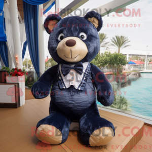 Navy Teddy Bear máscara de...