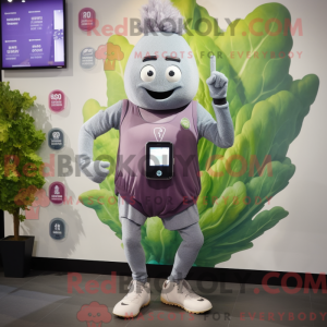 Gray Beet mascot costume...