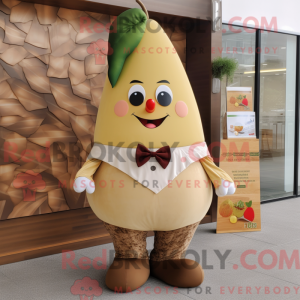 Tan Pear Maskottchen Kostüm...