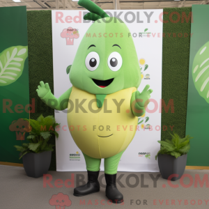 Groen Mango mascottekostuum...