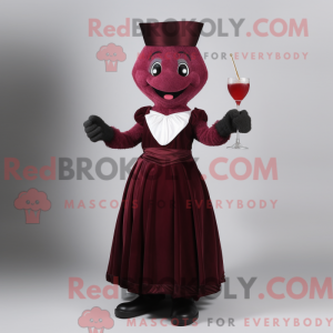 Maroon Hourglass mascot...