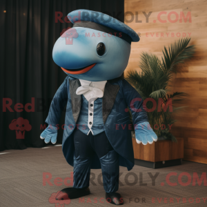 Rust Blue Whale mascot...