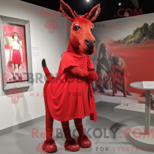 Red Donkey-maskotdraktfigur...