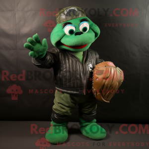 Grøn baseball handske...