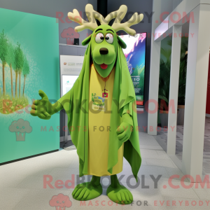 Lime Green Elk mascot...