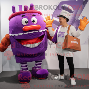 Purple Burgers maskot...