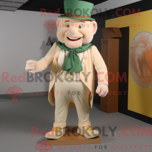 Cream Leprechaun mascot...