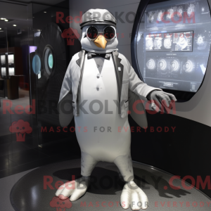 Silver Penguin mascot...