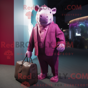 Magenta Tapir maskot...