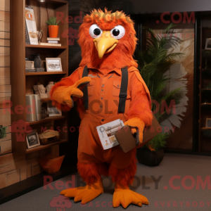 Orange Haast S Eagle maskot...