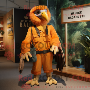 Orange Haast S Eagle mascot...
