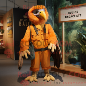 Orange Haast S Eagle maskot...