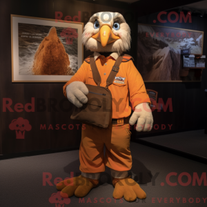 Orange Haast S Eagle mascot...