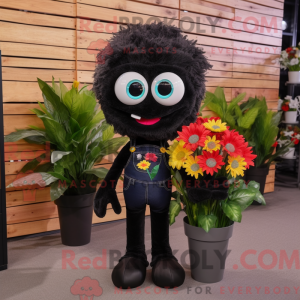 Black Bouquet Of Flowers...