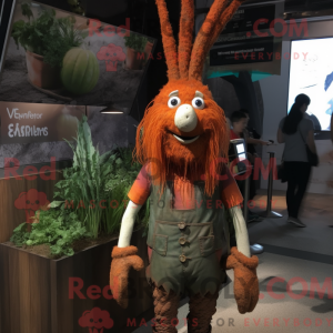 Rust gulerod maskot kostume...