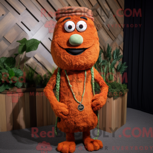 Rust Carrot mascot costume...