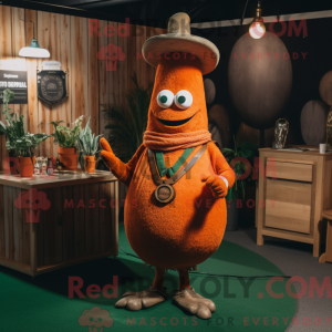 Rust Carrot mascottekostuum...