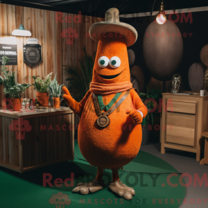 Rust gulerod maskot kostume...