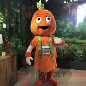 Rust Carrot mascot costume...
