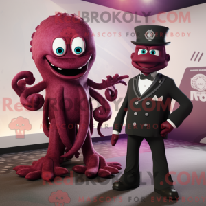 Maroon Kraken maskot...