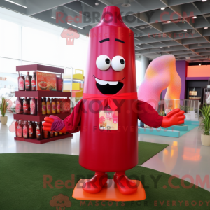 Magenta flaske ketchup...