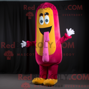 Magenta Hot Dog mascot...