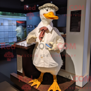 White Muscovy Duck mascot...
