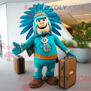 Turquoise Chief mascot...