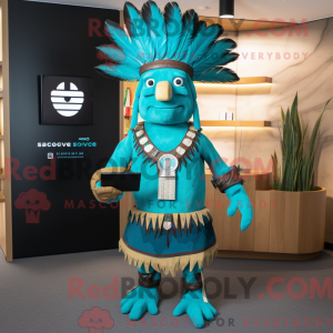 Turquoise Chief mascot...