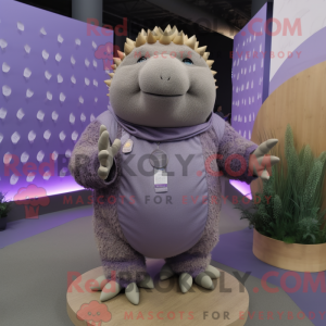 Lavender Glyptodon mascot...