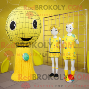 Lemon Yellow Volleyball Net...