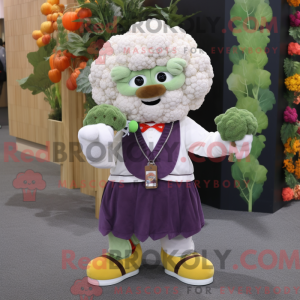 Cauliflower mascot costume...