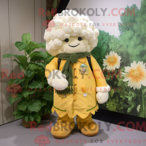 Bloemkool mascotte kostuum...