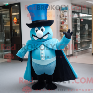 Cyan King Maskottchen...