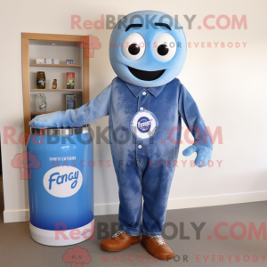 Blue Soda Can mascot...