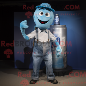 Blue Soda Can mascot...