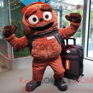 Rust Acrobat maskot kostume...